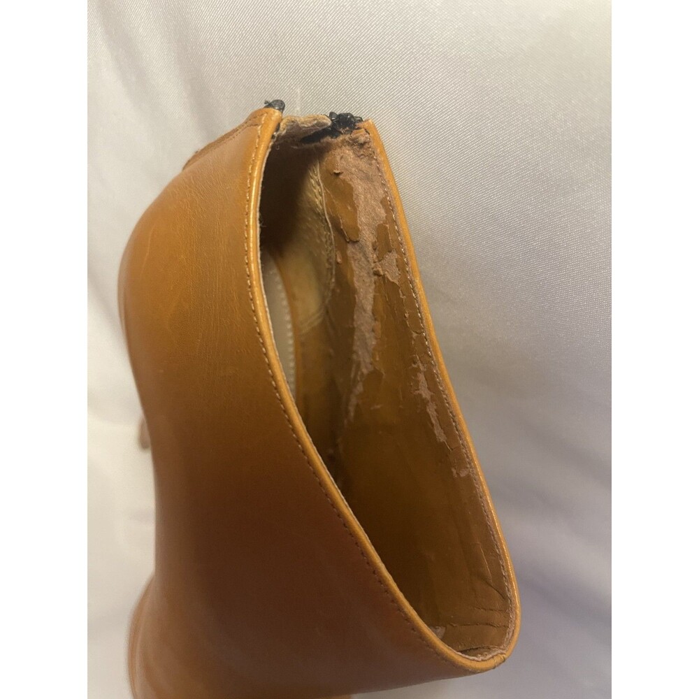 Carvela by Kurt Geiger Women's Heels Sz 7 Platform Stiletto Ankle Boots Warm Tan - Picture 14 of 16